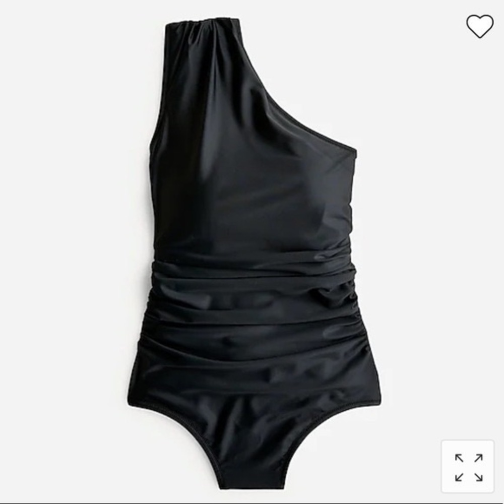 J Crew One Shoulder One-Piece Swimsuit SZ 18